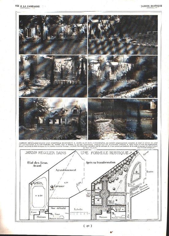 Demonstration avicole /Jardin rustique. Stampa 1924 | Immagine Gallery 2