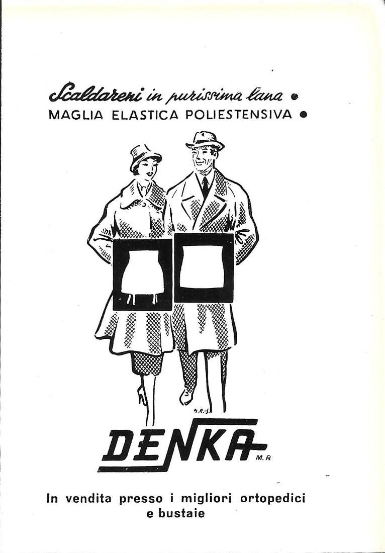Denka. Maglia elastica poliestensiva. Advertising 1958 | Immagine principale