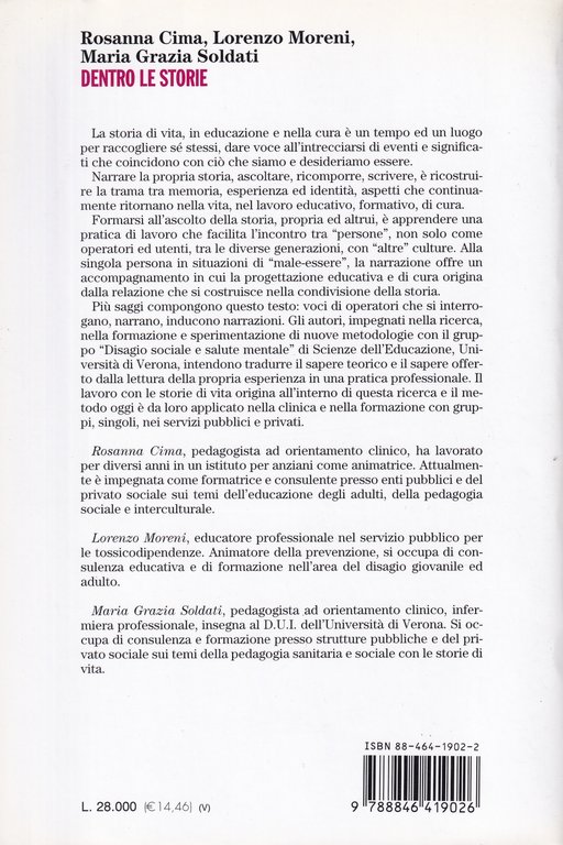 Dentro le storie. Educazione e cura con le storie di …