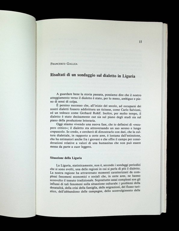 Dialetto Lingua Viva Libro Convegno Consulta Ligure Dialetti Liguria Genova …