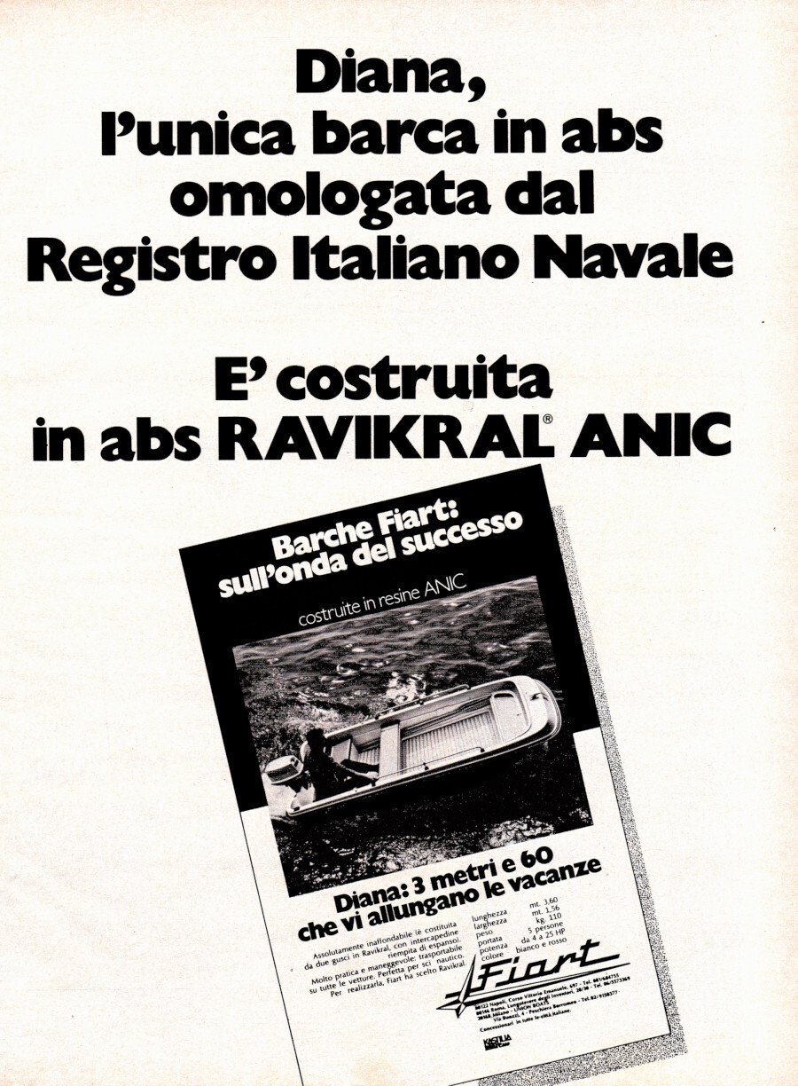 Diana Fiart, l'unica barca ib ABS omologata dal RINA. Advertising … | Immagine principale