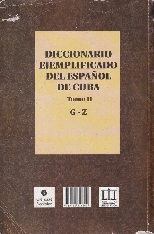 Diccionario Ejemplificado del Espanol De Cuba. Dizionario esemplificato dello spagnolo … | Immagine Gallery 2