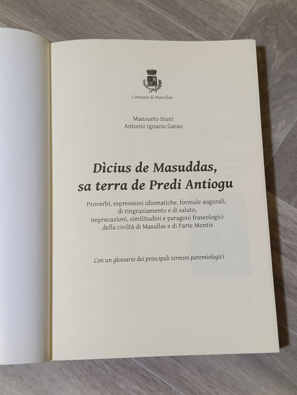 Dìcius de Masuddas, sa terra de Predi Antiogu : proverbi, … | Immagine Gallery 10