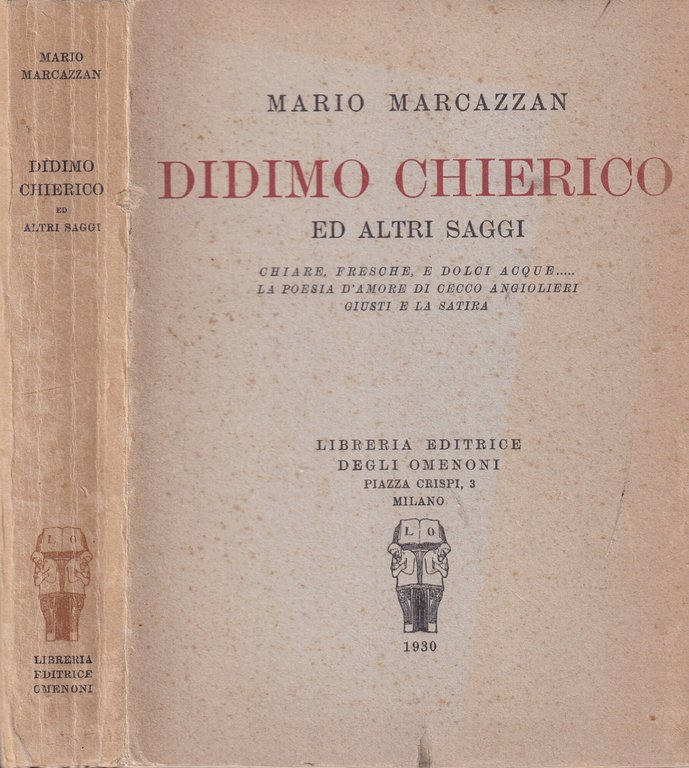 Didimo Chierico e Altri Saggi