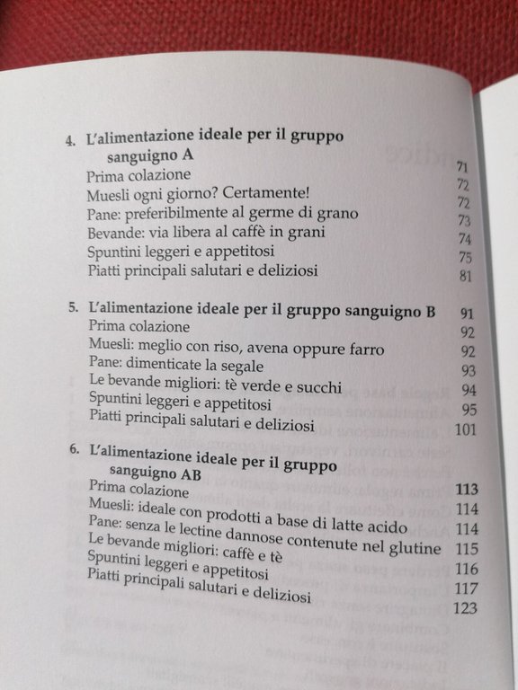 Dimagrire con la Dieta secondo il Gruppo Sanguigno Libro Anita …