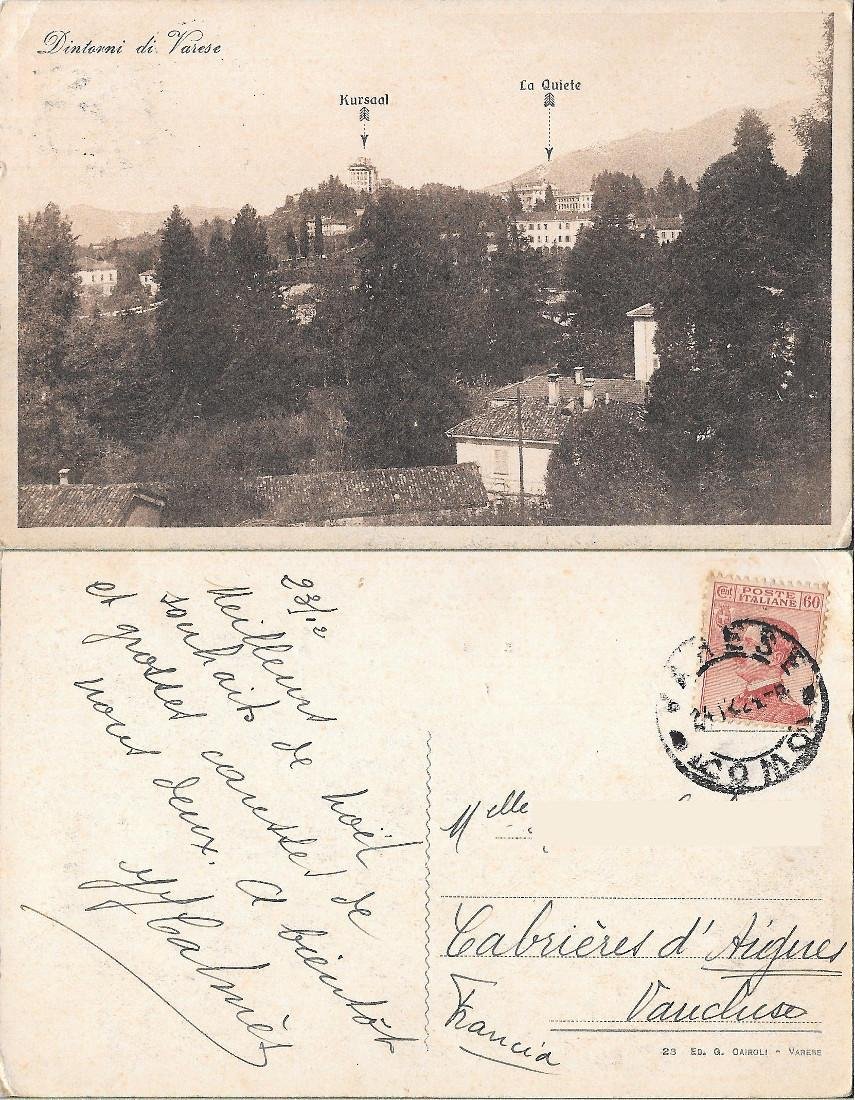 Dintorni di Varese. Viaggiata 1924 | Immagine principale