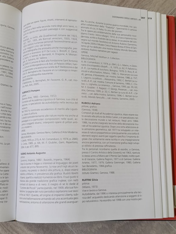 Dizionario artisti liguri. Pittori, scultori, ceramisti, incisori del Novecento