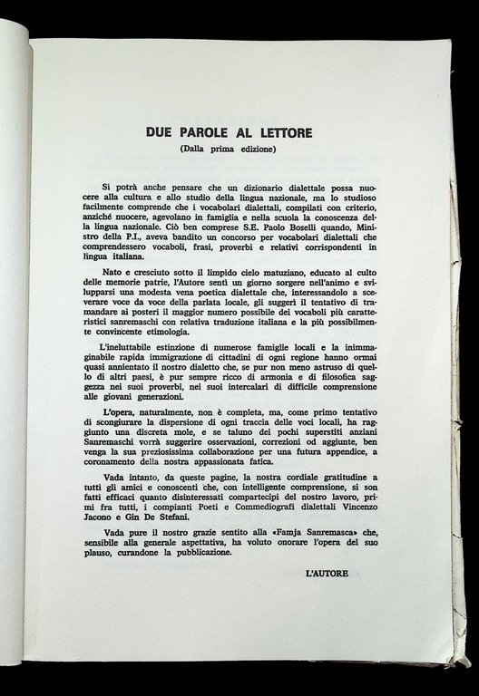Dizionario Dialettale Sanremasco Italiano Pio Carli 9000 Vocaboli Proverbi 2003