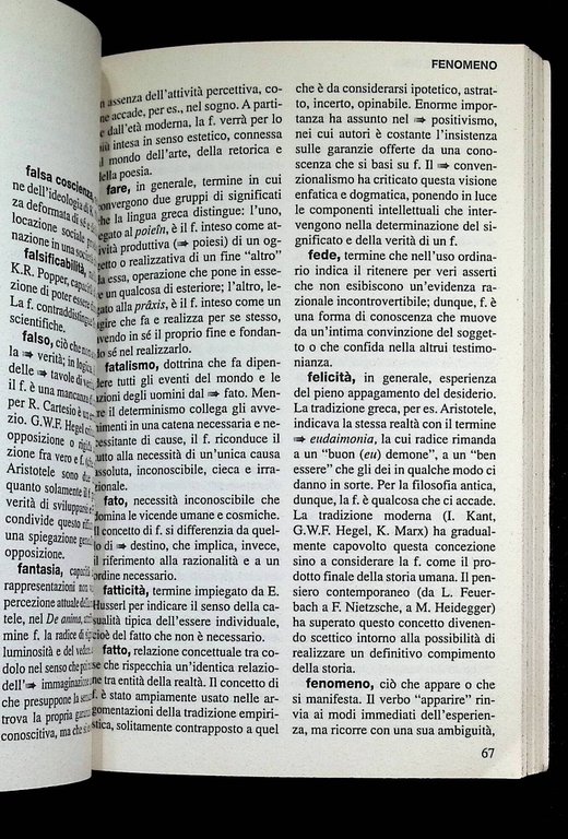 Dizionario essenziale di filosofia