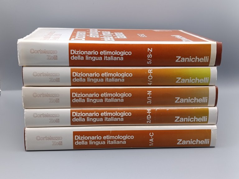 Dizionario Etimologico della Lingua Italiana. Opera completa in 5 volumi