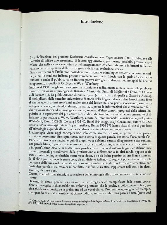 Dizionario Etimologico della Lingua Italiana. Opera completa in 5 volumi