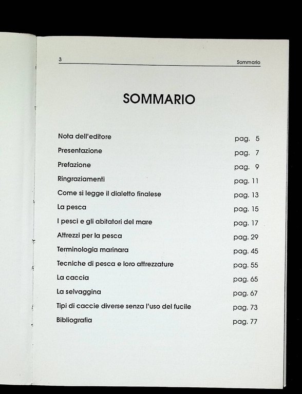 Dizionario Finalese Lessico Dialettale della Pesca e della Caccia Libro …