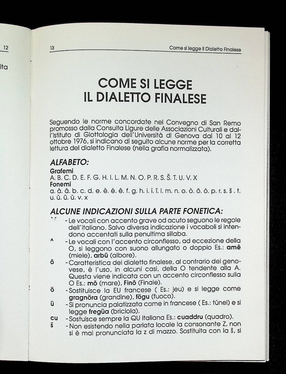 Dizionario Finalese Lessico Dialettale della Pesca e della Caccia Libro …