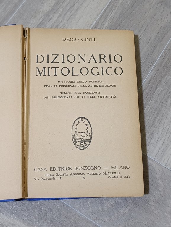 Dizionario Mitologico. Mitologia greco-romana, Divinità principali delle altre mitologie. Templi, …