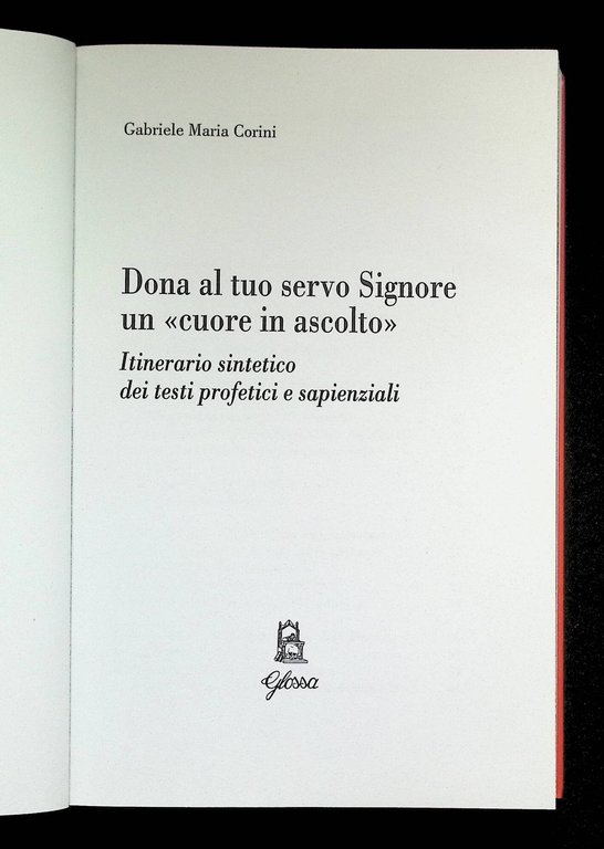Dona al tuo servo Signore un «cuore in ascolto». Itinerario … | Immagine Gallery 4