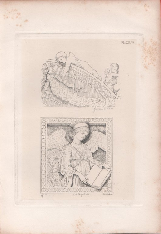 Drawings of Giovanni da Pisa's Work and Donatello. Engraving 1868 | Immagine Gallery 2