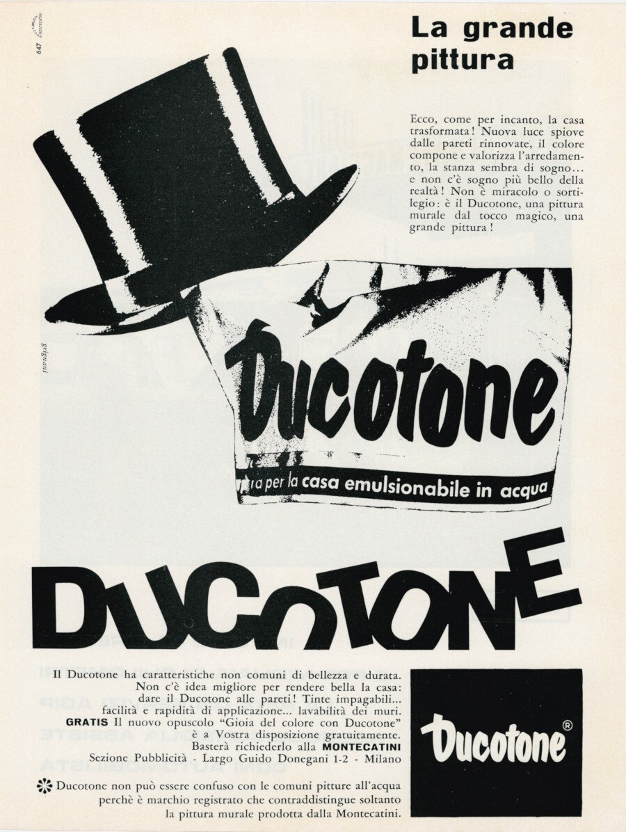 Ducotone la grande pittura. Advertising 1962 | Immagine principale
