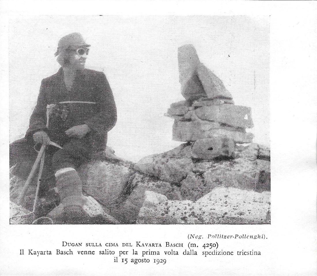 Dugan sulla cima del Kavarta Basch. Stampa 1930 | Immagine principale