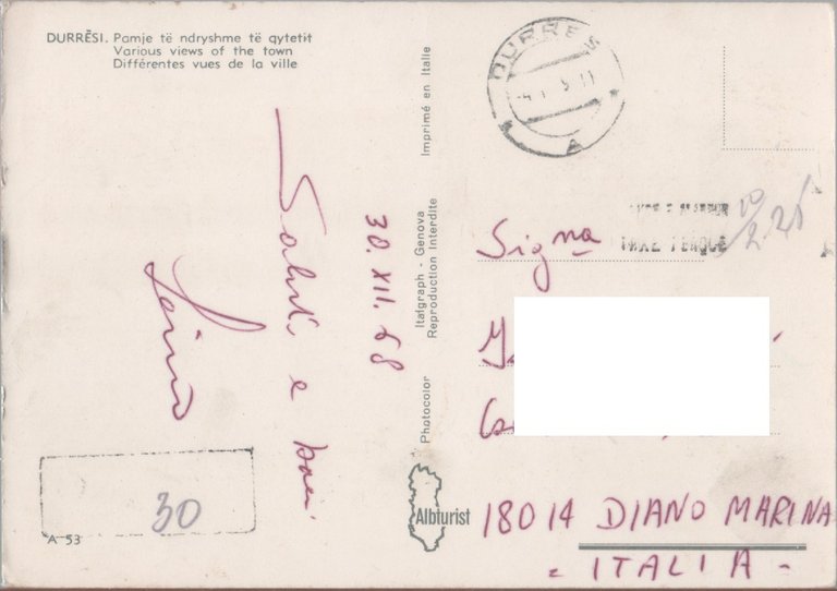 Durazzo (Albania). Viaggiata 1968 | Immagine Gallery 2