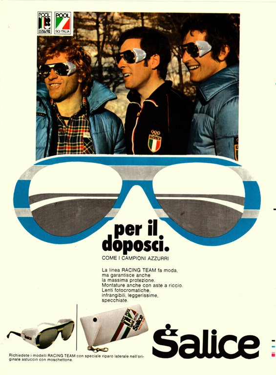 Dynaster sssuper sci / Occhiali Salice. Advertising 1976 | Immagine Gallery 2