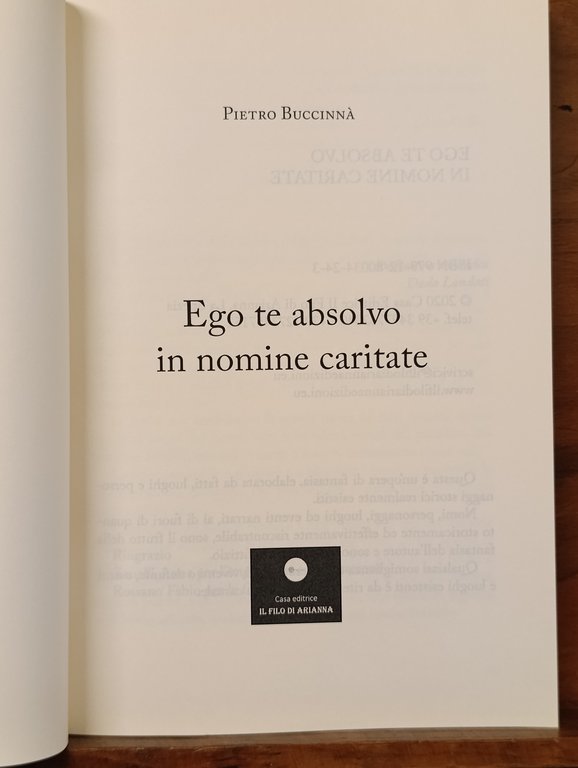Ego te absolvo in nomine caritate | Immagine Gallery 7