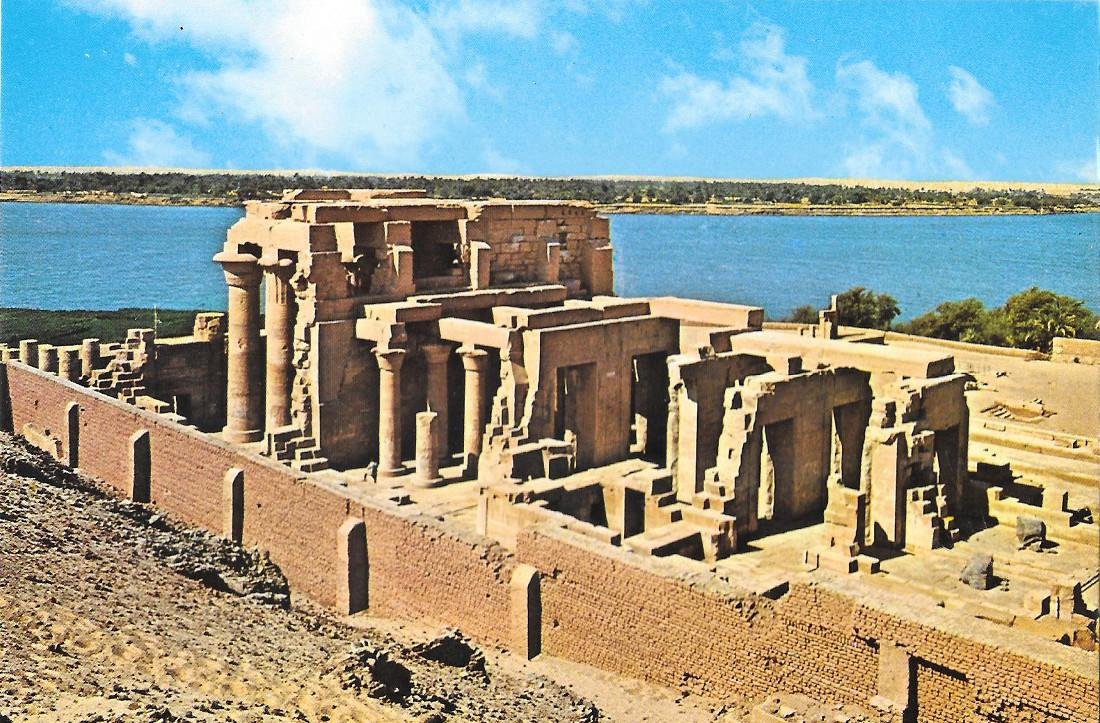 Egypt. General View of Kom. Ombo Temple. Non viaggiata | Immagine principale