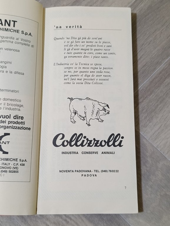 El Strologo n^ 22. Calendario Almanaco Veneto 1986