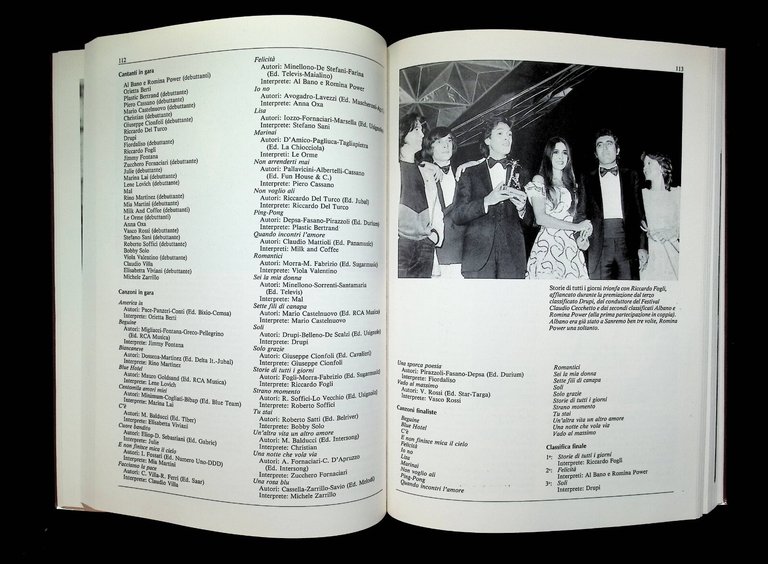 Enciclopedia Del Festival Di Sanremo Libro Aragozzini Rusconi Prima Edizione