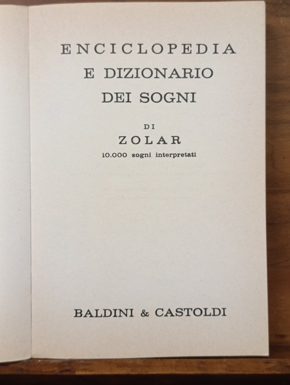 Enciclopedia e dizionario dei sogni | Immagine Gallery 5