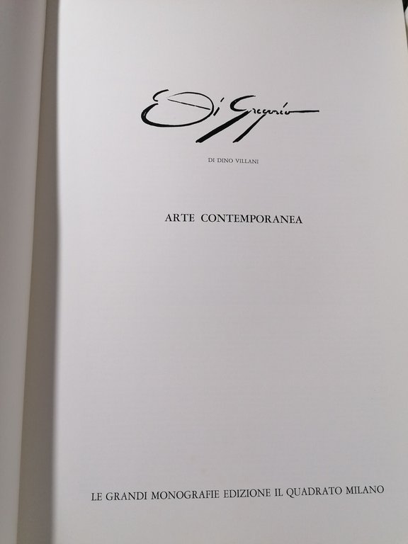 Ernesto Di Gregorio di Dino Villani - Il quadrato 1974 …