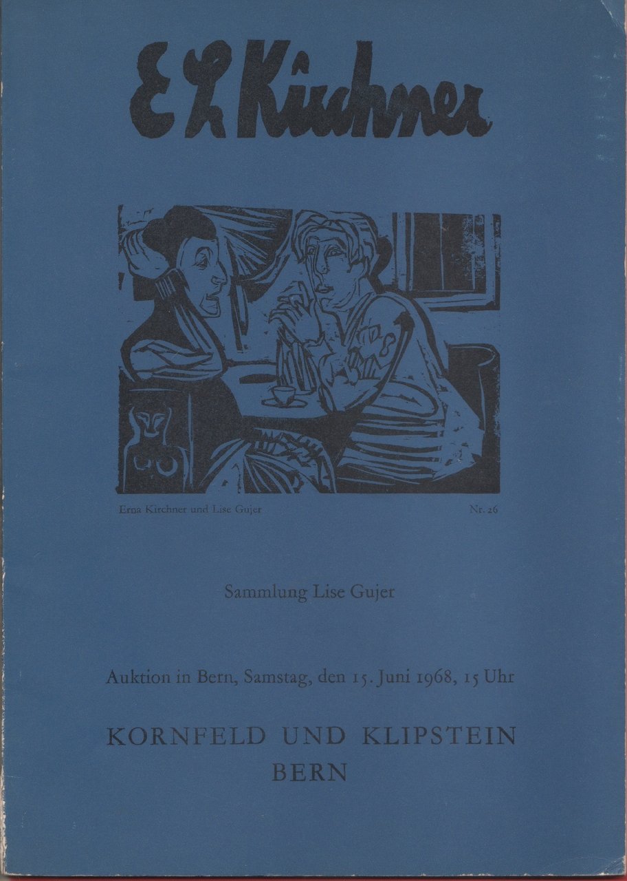 Ernst Ludwig Kirchner. Catalogo asta. Berna 1968 | Immagine principale