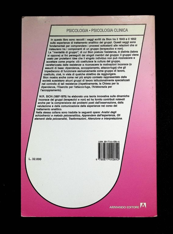 Esperienze nei gruppi e altri saggi