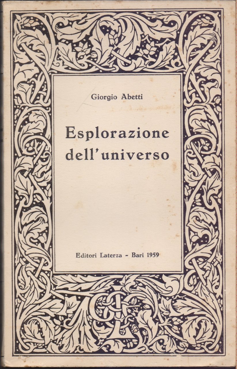 Esplorazione dell'universo - Giorgio Abetti | Immagine principale