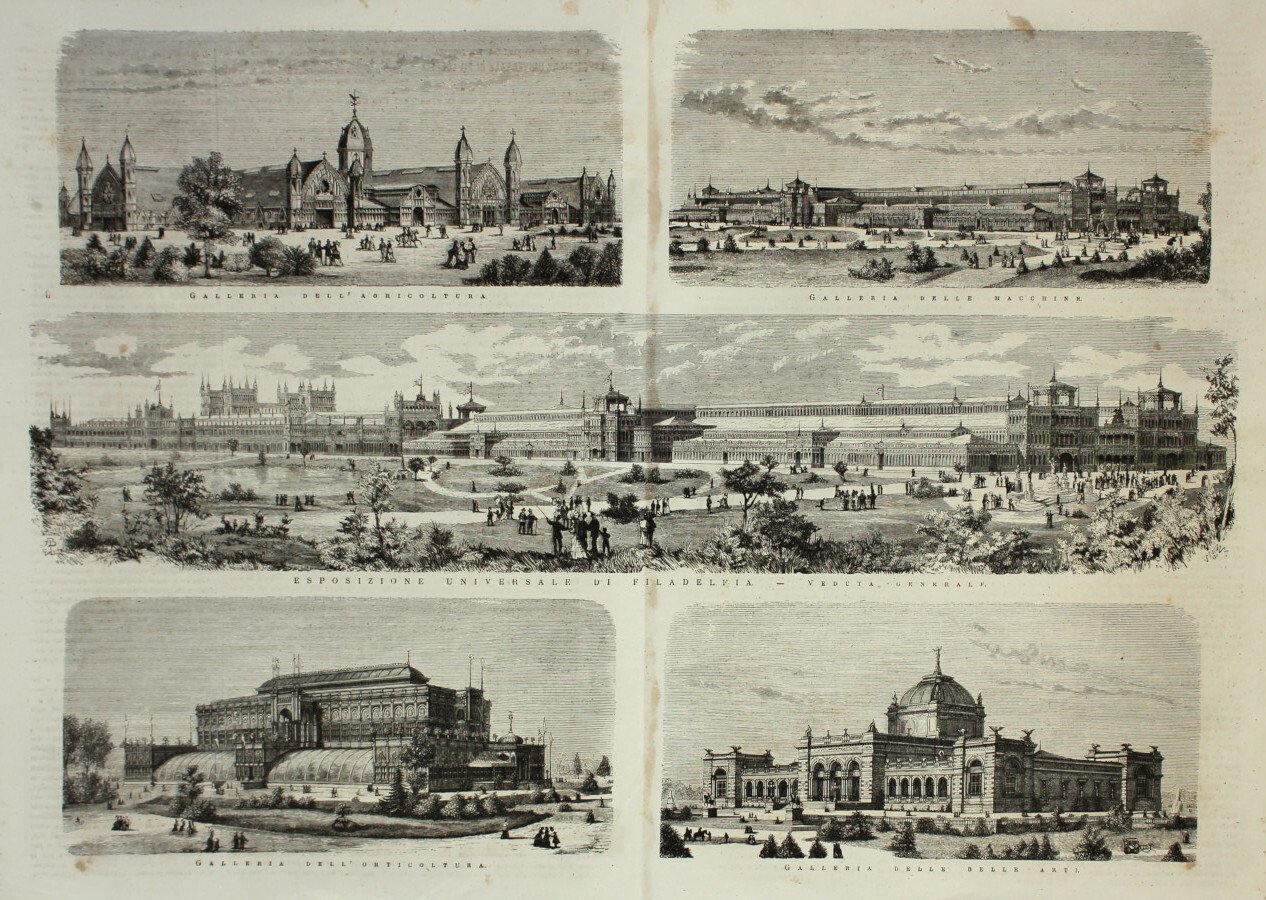 Esposizione di Filadelfia. Stampa 1876 | Immagine principale