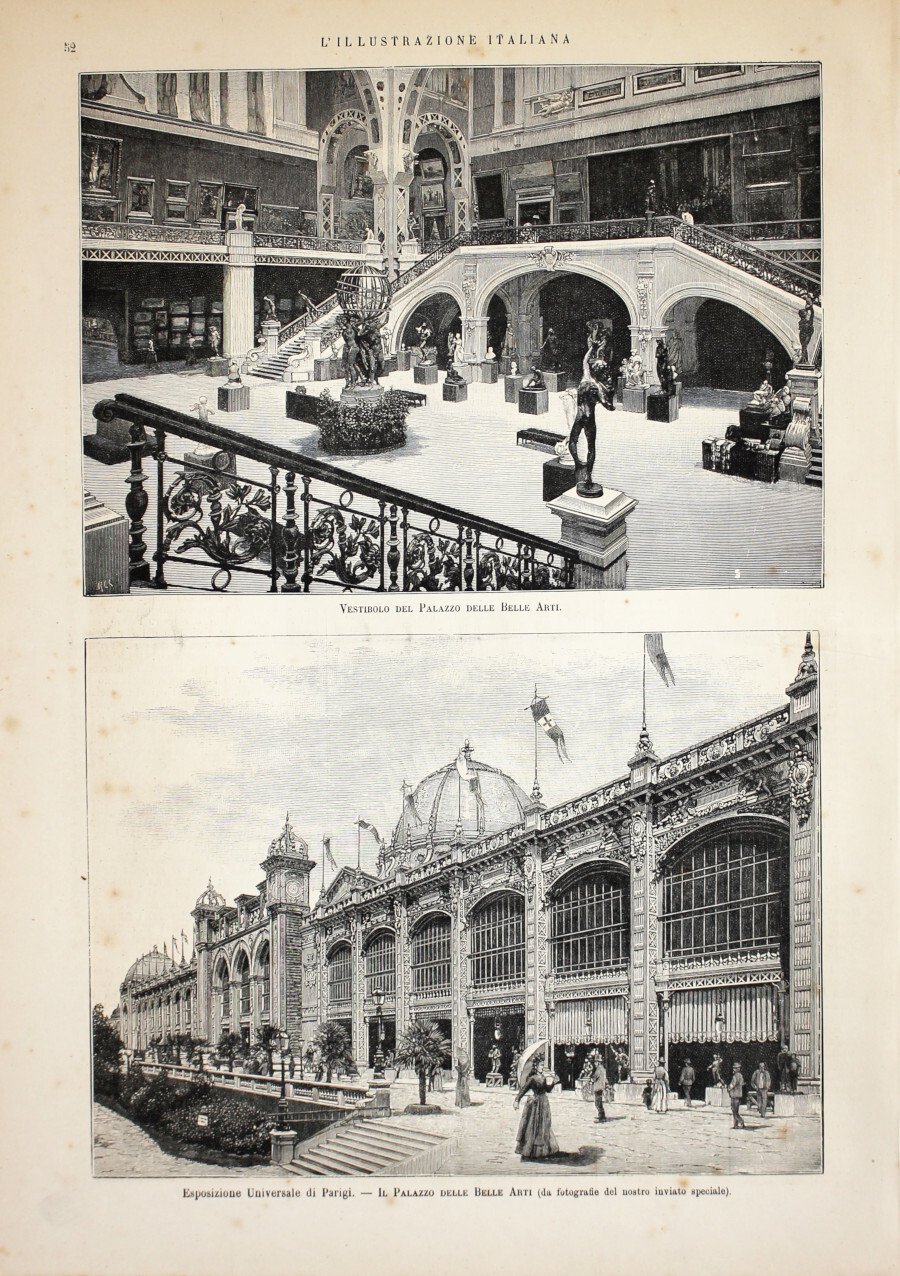 Esposizione Universale di Parigi. Vestibolo e Palazzo delle Belle Arti. … | Immagine principale