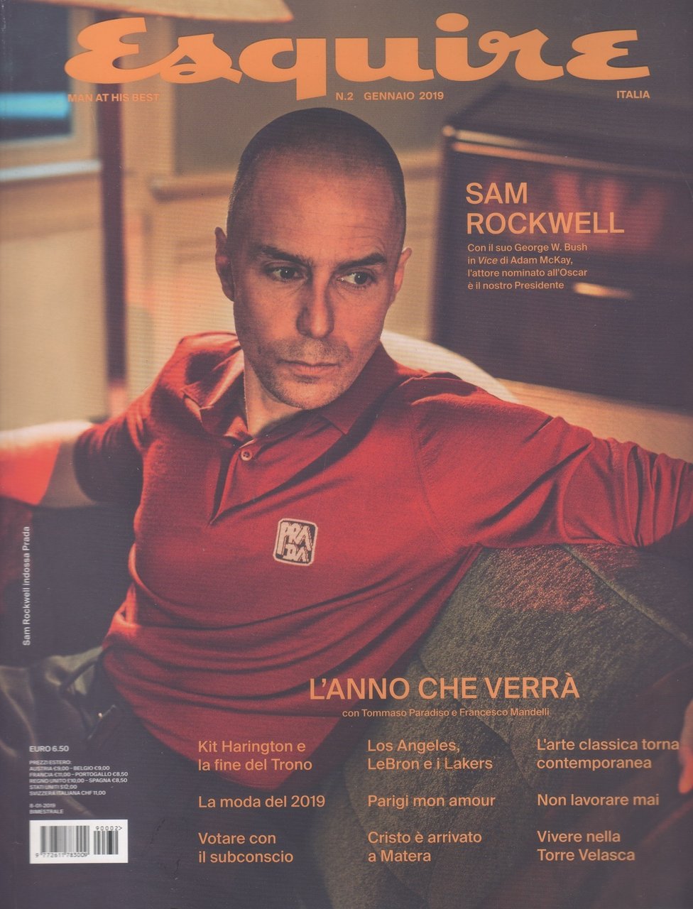 Esquire. Rivista. N. 2 gennaio 2019 | Immagine principale