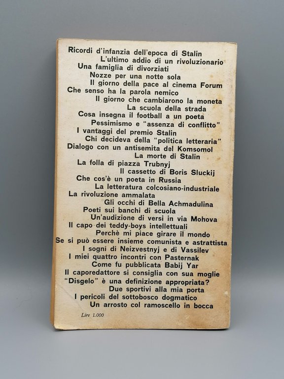 Evtusenko - Autobiografia Precoce 1^ Edizione Feltrinelli Le Comete 28 …