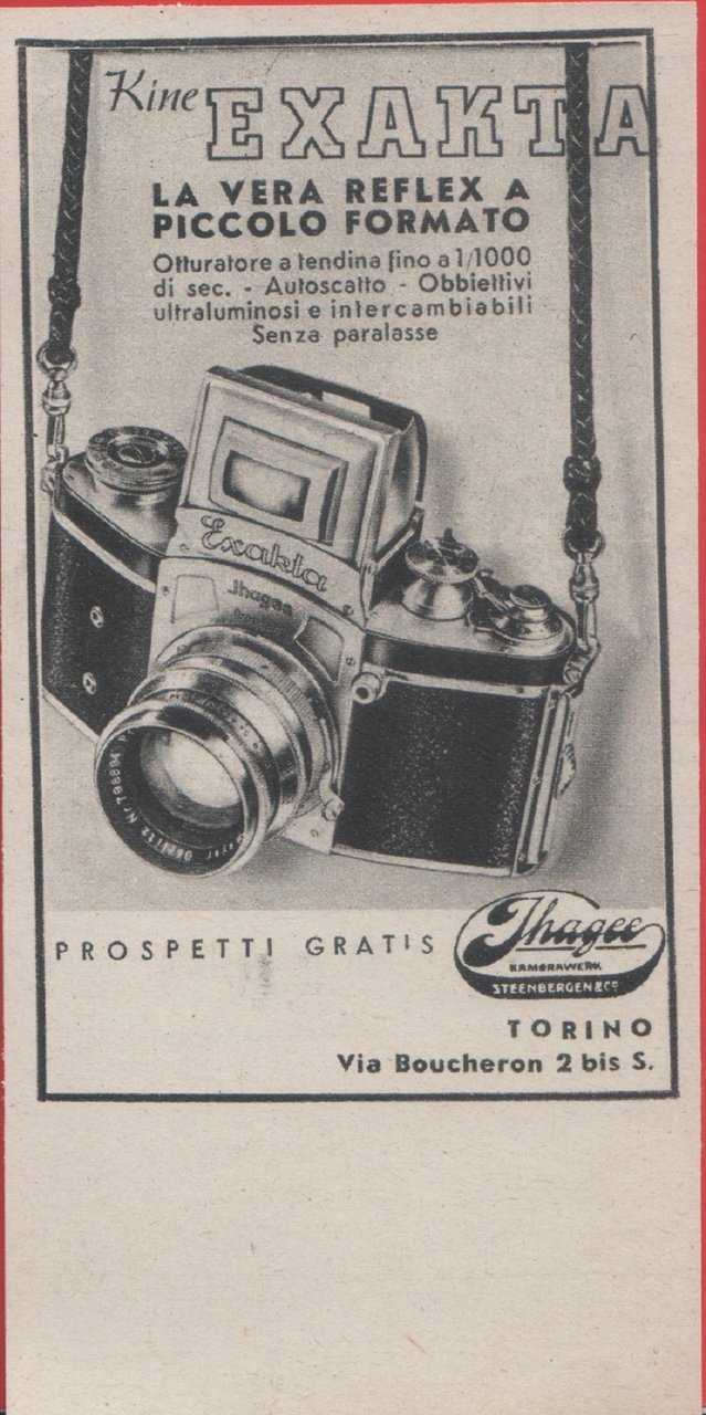 Exakta. Advertising 1938 | Immagine principale