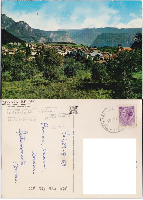 Fai della Paganella Viaggiata 1969 | Immagine Gallery 2