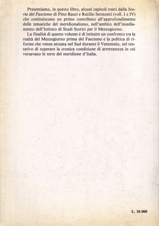 Fascismo e Mezzogiorno