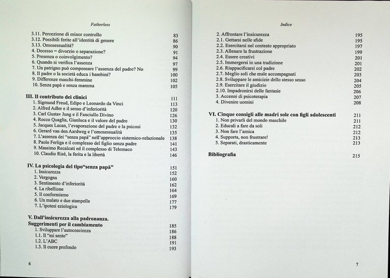 Fatherless L'assenza del padre società contemporanea Libro Parenti 9788889341940