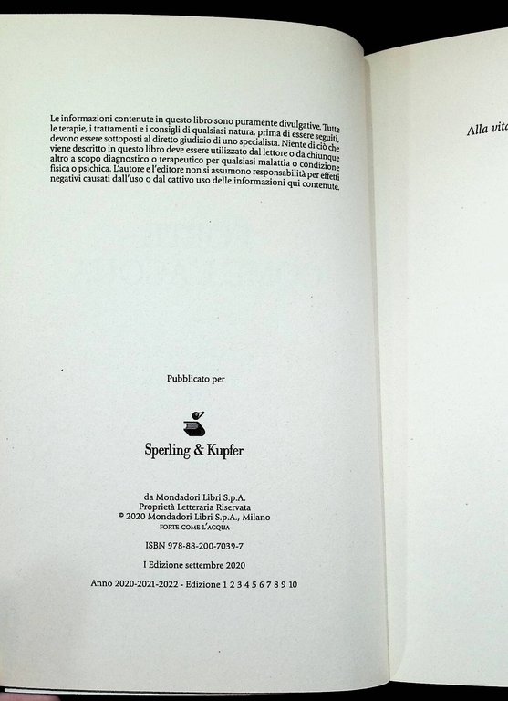 Filippo Ongaro Forte come l'Acqua Libro 1^ edizione Sperling 2020 …