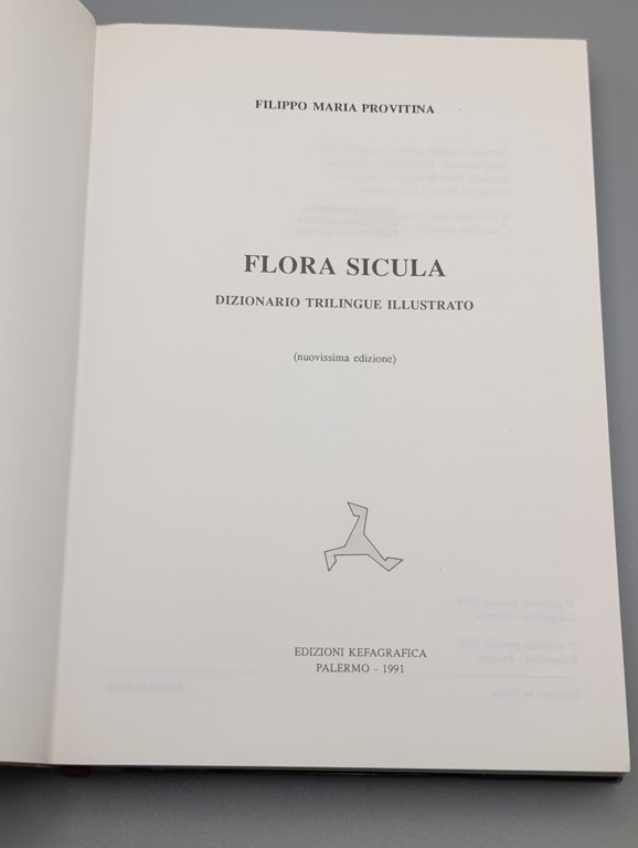 Flora Sicula. Dizionario Trilingue Illustrato