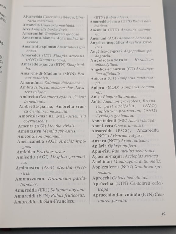 Flora Sicula. Dizionario Trilingue Illustrato