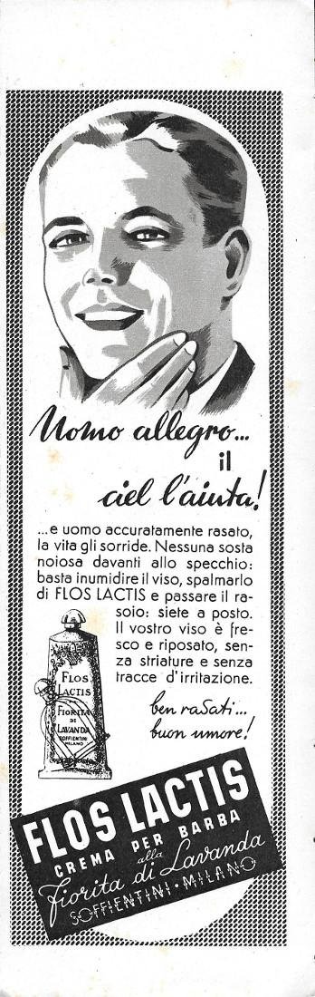 Flos Lactis crema da barba. Advertising 1941 | Immagine principale