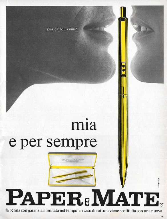 Ford Capri / PaperMate. Advertising 1970, fronte retro | Immagine Gallery 2