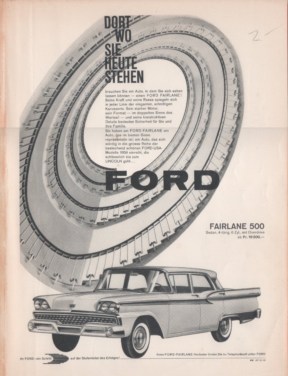 Ford Fairlane. Advertising 1959 | Immagine principale