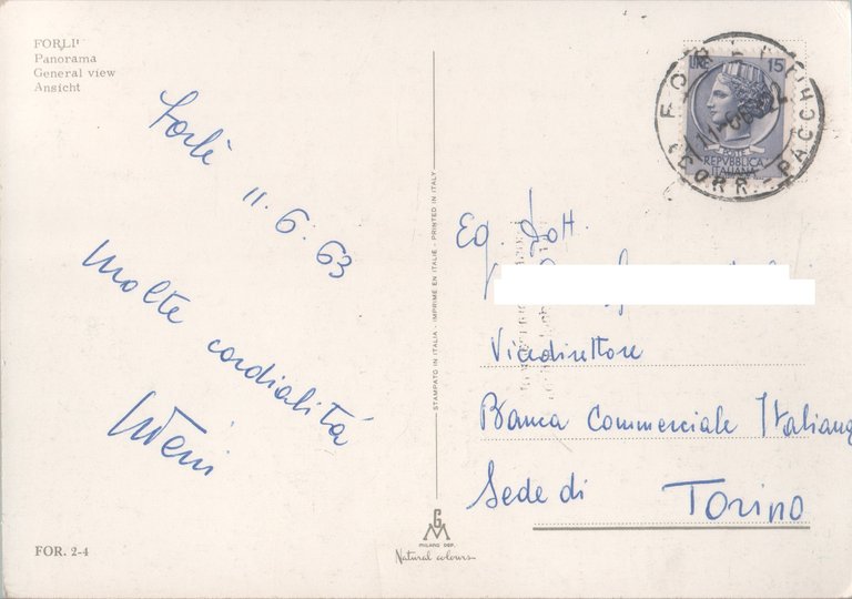 Forlì. Panorama. Viaggiata 1963 | Immagine Gallery 2