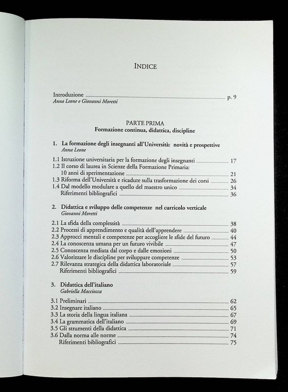 Formazione degli Insegnanti e competenze didattico disciplinari Leone Moretti