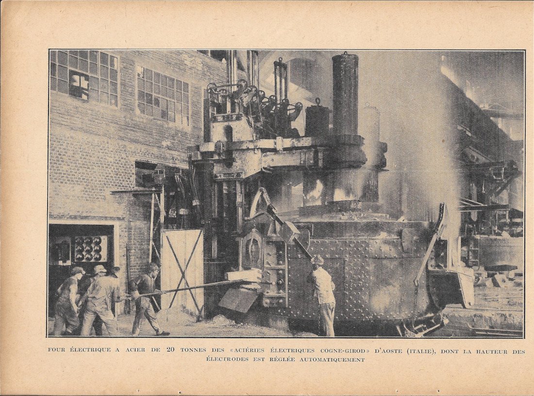 Four electriques a acier de 20 tonnes des Aciéres Electriques … | Immagine principale